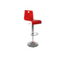 Tabouret de bar bicolore rouge et blanc SATURNE