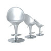 Tabouret de bar / cuisine argent design �UF (lot de 2)