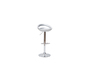 Tabouret de bar / cuisine argent moderne COMET (lot de 2)