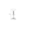Tabouret de bar / cuisine argent moderne COMET (lot de 2)