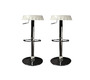 Tabouret de bar / cuisine blanc CAPSULE (lot de 2)