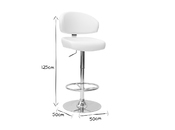 Tabouret de bar / cuisine blanc contemporain NEPTUNE