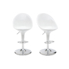 Tabouret de bar / cuisine blanc design �UF (lot de 2)