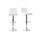 Tabouret de bar / cuisine blanc moderne NEWSURF (lot de 2)