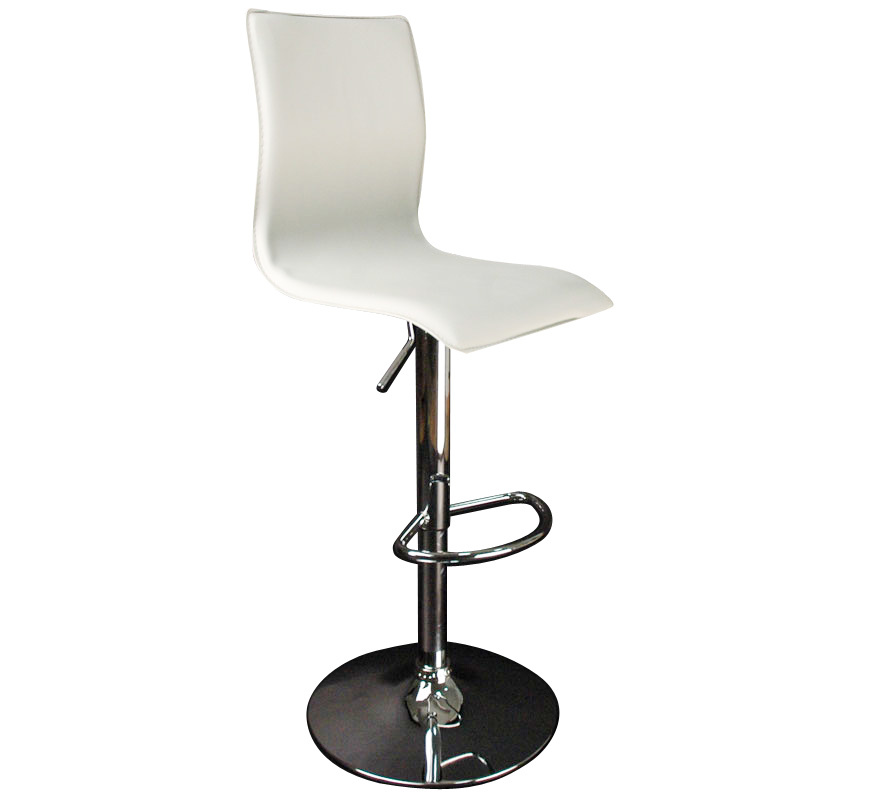 Tabouret de bar / cuisine blanc moderne SURF ALTO