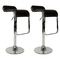 Tabouret de bar / cuisine chocolat design ANDROMEDE (lot de 2)