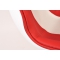 Tabouret de bar / cuisine design blanc et rouge ROCKY