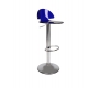 Tabouret de bar / cuisine design en plexiglas bleu ORION