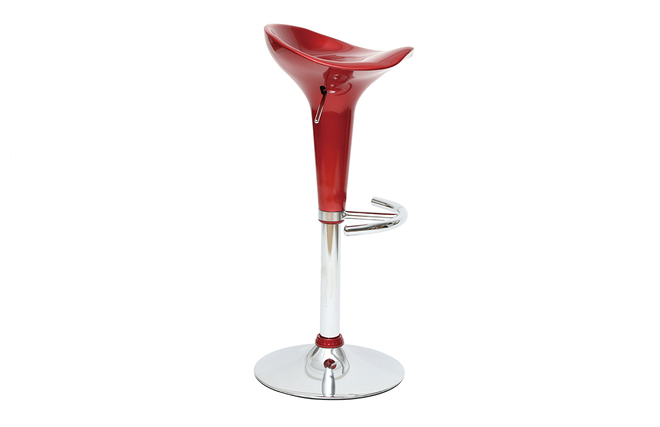 Tabouret de bar / cuisine design lie de vin GALAXY (lot de 2)