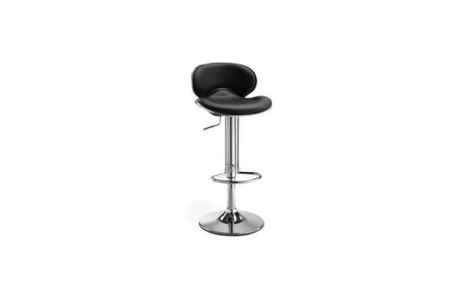 Tabouret de bar / cuisine design noir MERCURY