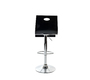 Tabouret de bar / cuisine design plexiglas noir SATURNE