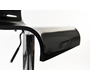 Tabouret de bar / cuisine design plexiglas noir SATURNE