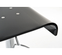 Tabouret de bar / cuisine design plexiglas noir SATURNE