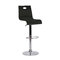 Tabouret de bar / cuisine design plexiglas noir SATURNE
