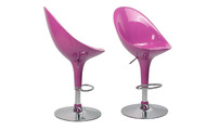 Tabouret de bar / cuisine design rose �UF (lot de 2)