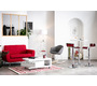 Tabouret de bar / cuisine moderne lie de vin WAVES (lot de 2)