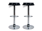 Tabouret de bar / cuisine noir CAPSULE (lot de 2)