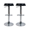 Tabouret de bar / cuisine noir CAPSULE (lot de 2)