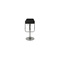 Tabouret de bar / cuisine noir design ANDROMEDE (lot de 2)