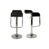 Tabouret de bar / cuisine noir design ANDROMEDE (lot de 2)