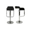 Tabouret de bar / cuisine noir design ANDROMEDE (lot de 2)