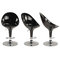 Tabouret de bar / cuisine noir design �UF (lot de 2)