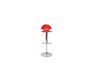 Tabouret de bar / cuisine ORION rouge transparent image 1