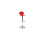Tabouret de bar / cuisine ORION rouge transparent image 2