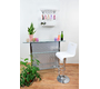 Tabouret de bar / cuisine plexiglas blanc Saturne (Lot de 2)