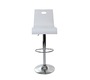 Tabouret de bar / cuisine plexiglas blanc Saturne