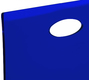 Tabouret de bar / cuisine plexiglas bleu transparent SATURNE