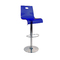 Tabouret de bar / cuisine plexiglas bleu transparent SATURNE