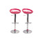 Tabouret de bar / cuisine rose moderne COMET (lot de 2)