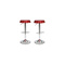 Tabouret de bar / cuisine rouge bordeaux NEW CAPSULE (lot de 2)