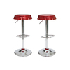 Tabouret de bar / cuisine rouge bordeaux NEW CAPSULE (lot de 2)