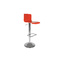 Tabouret de bar / cuisine rouge moderne NEWSURF (lot de 2)
