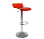 Tabouret de bar / cuisine rouge transparent design VEGA