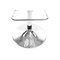 Tabouret de bar design argent et blanc VENUS