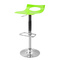 Tabouret de bar design bicolore jaune et blanc CALYPSO