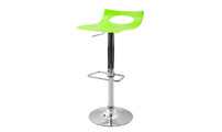 Tabouret de bar design bicolore jaune et blanc CALYPSO