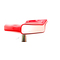 Tabouret de bar design bicolore rouge et blanc ICE POP