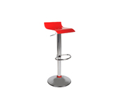 Tabouret de bar design bicolore rouge et blanc VEGA