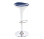 Tabouret de bar design bleu et blanc JUPITER