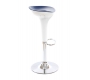 Tabouret de bar design bleu et blanc JUPITER