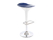 Tabouret de bar design bleu et blanc VENUS
