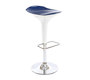 Tabouret de bar design bleu et blanc VENUS