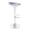 Tabouret de bar design bleu et blanc VENUS