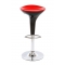 Tabouret de bar design noir et rouge JUPITER