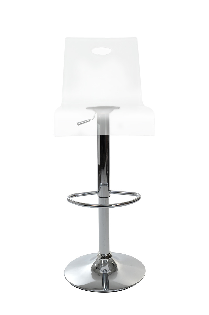 Tabouret de bar design SATURNE plexiglas transparent