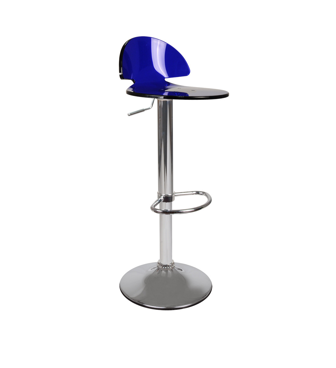 Tabouret de bar ORION plexiglas bleu image 1